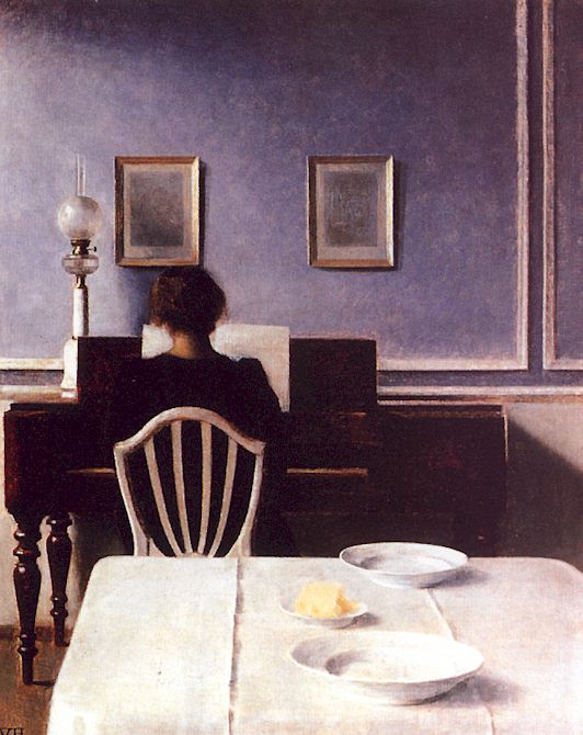 Interior with a Girl at the Clavier